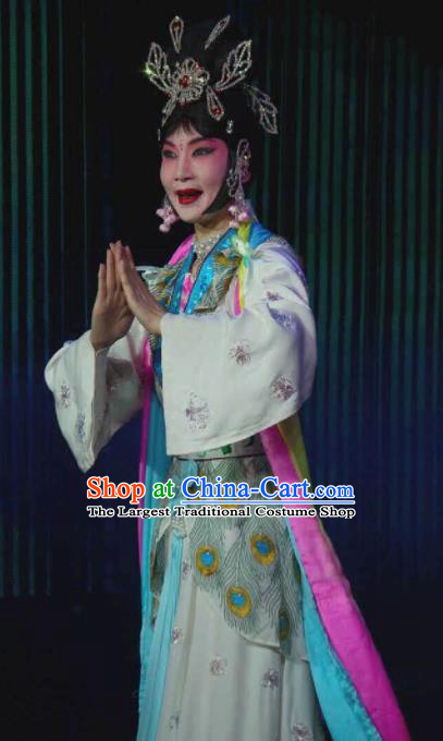 Traditional Chinese Beijing Opera Young Lady Embroidered Dress Ancient Swordswoman Historical Costume
