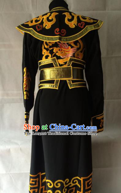 Traditional Chinese Beijing Opera Takefu Costume Peking Opera General Black Clothing