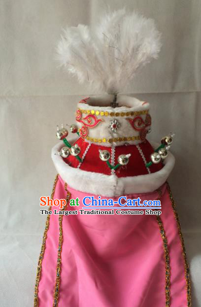 Asian Chinese Beijing Opera Hair Accessories Ancient Ethnic Princess Hat for Women