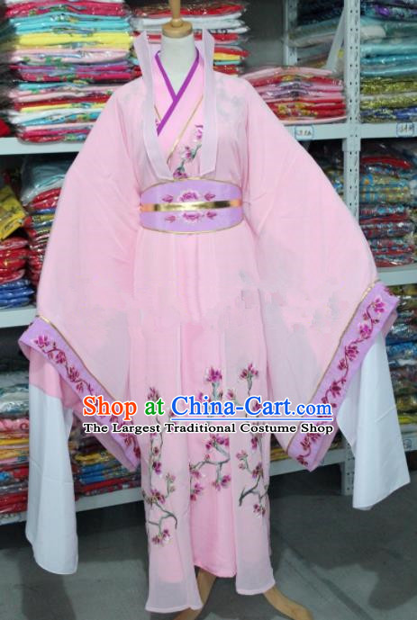 Traditional Chinese Beijing Opera Actress Costume Ancient Princess Pink Dress for Women