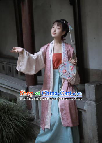 Traditional Chinese Ancient Song Dynasty Nobility Lady Historical Costume Complete Set for Women