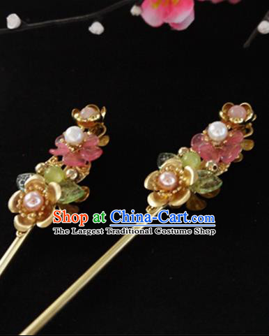 Chinese Ancient Hair Accessories Hair Clip Traditional Bride Hanfu Hairpins for Women