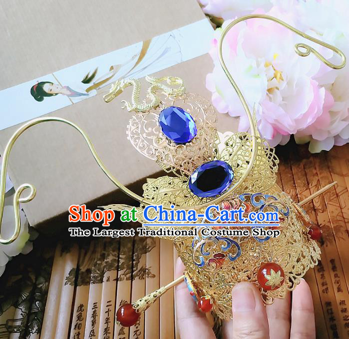 Chinese Ancient Prince Hair Accessories Palace Traditional Hanfu Hair Crown Hairpins for Men