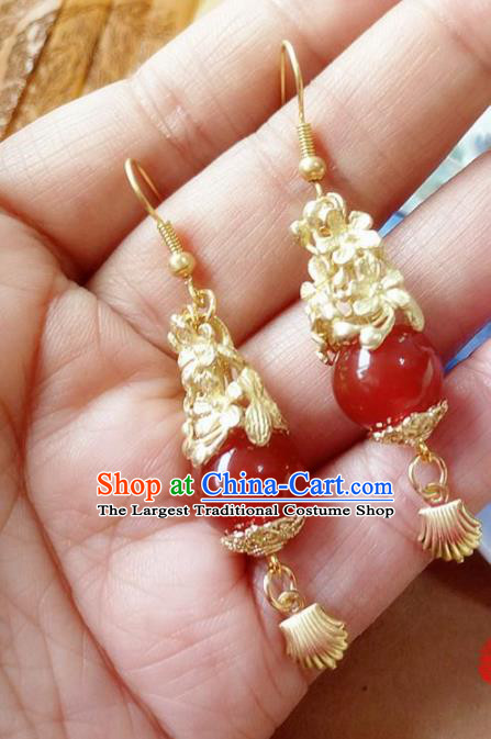 Chinese Ancient Hanfu Jewelry Accessories Traditional Palace Princess Earrings for Women