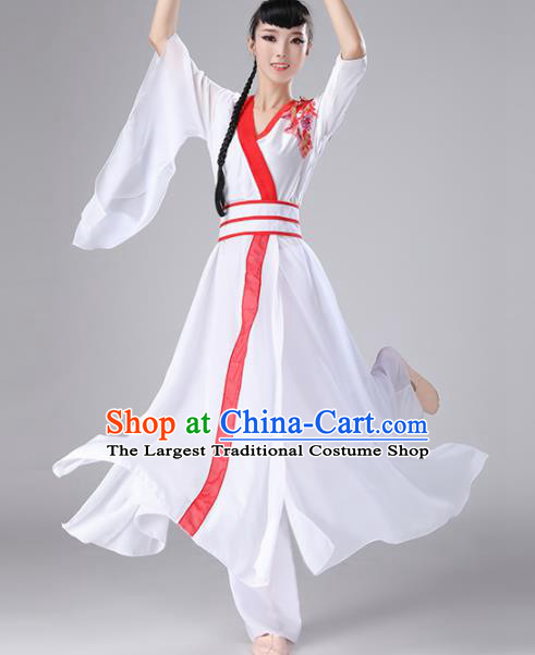 Chinese Traditional Classical Dance Dress Stage Performance Umbrella Dance Costume for Women