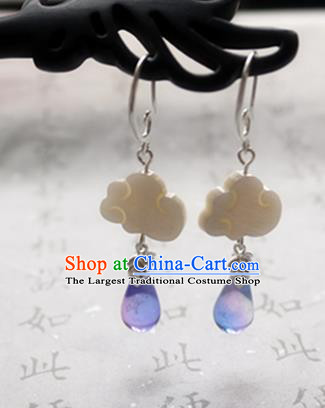 Chinese Ancient Traditional Handmade Cloud Earrings Classical Ear Accessories for Women