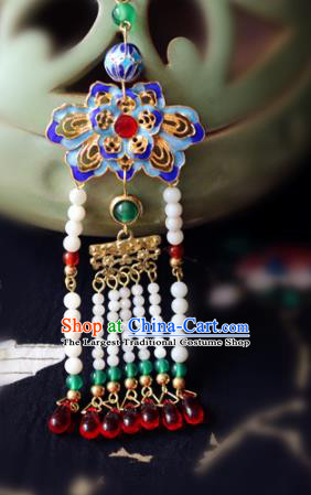 Chinese Traditional Handmade Cloisonne Tassel Brooch Classical Accessories Breastpin for Women