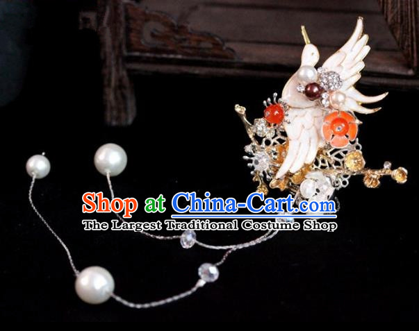 Chinese Ancient Palace Tassel Hair Claws Hairpins Traditional Hair Accessories Headdress for Women
