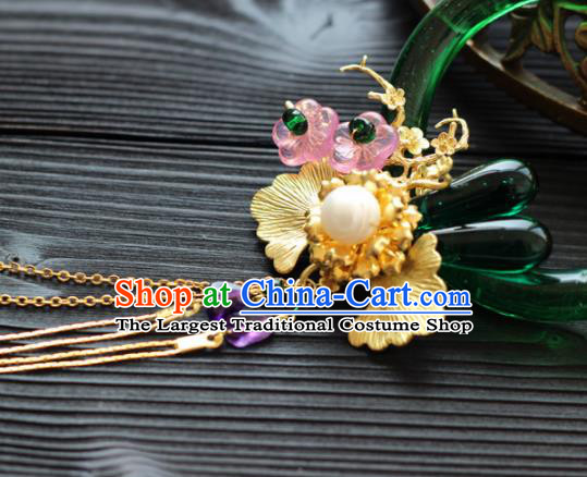 Handmade Chinese Ancient Princess Hairpins Tassel Hair Stick Traditional Hair Accessories Headdress for Women