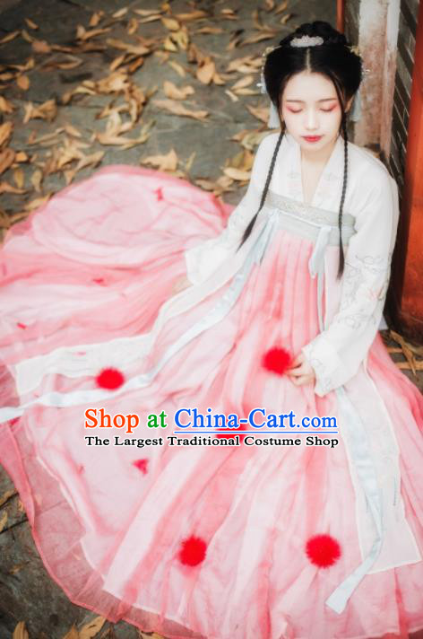 Chinese Traditional Tang Dynasty Princess Historical Costume Ancient Noble Lady Hanfu Dress for Women