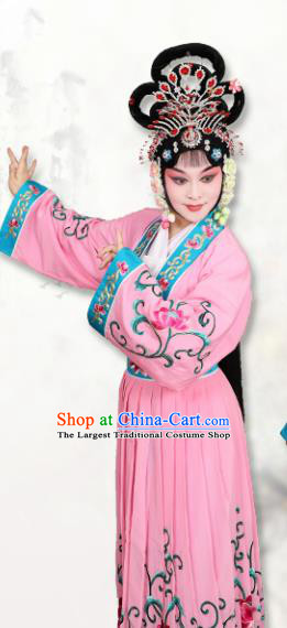 Chinese Traditional Peking Opera Peri Pink Dress Classical Beijing Opera Actress Costume for Adults