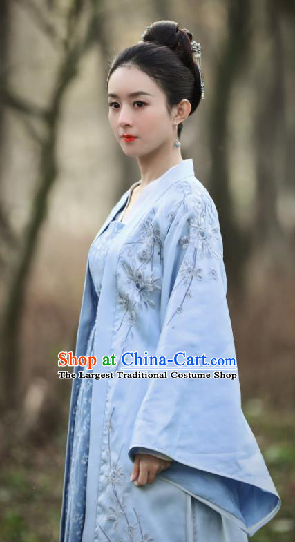 Chinese Drama The Story Of MingLan Ancient Song Dynasty Nobility Duchess Embroidered Historical Costume for Women