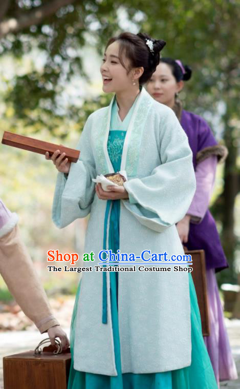 The Story Of MingLan Chinese Song Dynasty Historical Costume Ancient Nobility Lady Hanfu Dress for Women