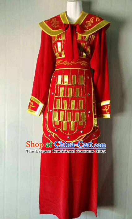 Chinese Traditional Beijing Opera Swordswoman Red Dress Peking Opera Blues Costume for Women
