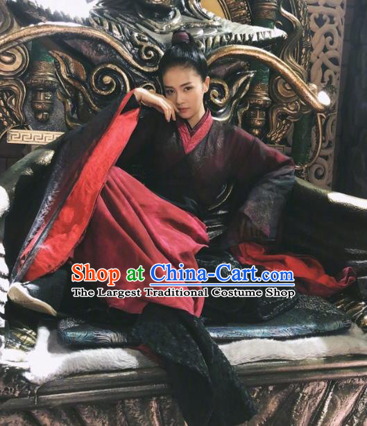 Chinese Drama Zhao Yao Ancient Taoist Nun Swordswoman Female Knight Costume for Women