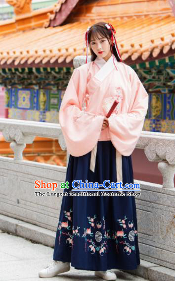 Traditional Chinese Ming Dynasty Princess Historical Costume Ancient Peri Hanfu Dress for Women