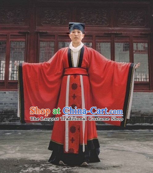 Tang Dynasty Wedding Dresses and Hat for Bridegroom