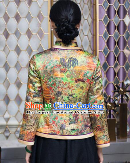 Chinese Traditional Tang Suit Upper Outer Garment Qipao Jacket National Costume for Women