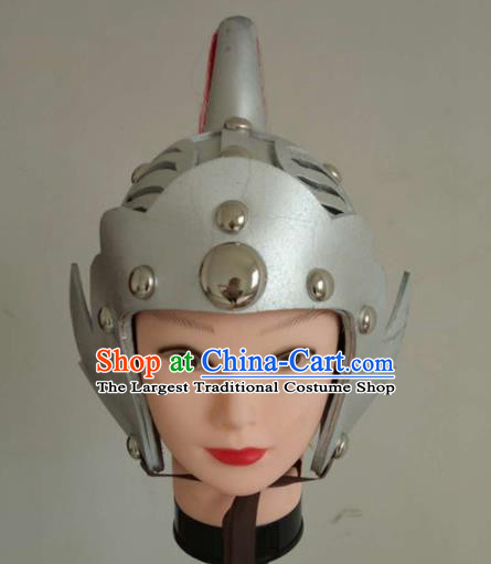 Chinese Traditional Beijing Opera Headwear Ancient Drama General Helmet for Men