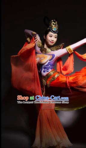 Chinese Traditional Classical Dance Costume Fairy Dance Stage Performance Dress for Women