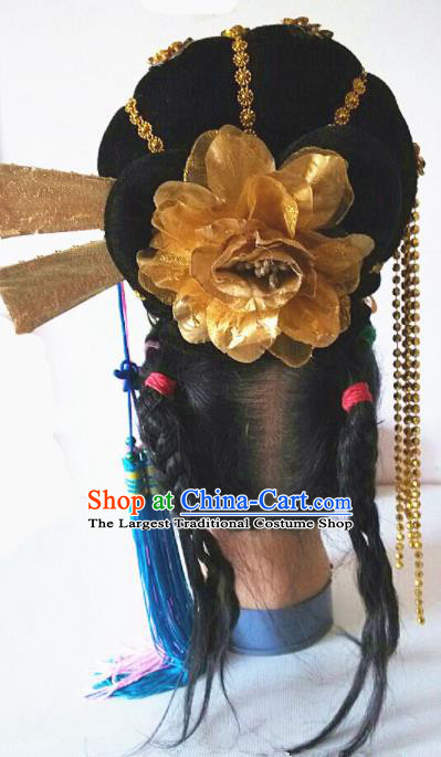 Chinese Traditional Classical Dance Hair Accessories Peri Dance Headwear for Women