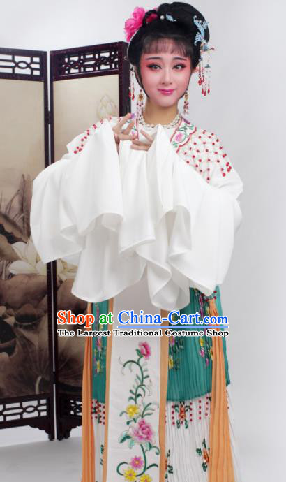 Chinese Traditional Huangmei Opera Princess Deep Green Dress Beijing Opera Hua Dan Costume for Women