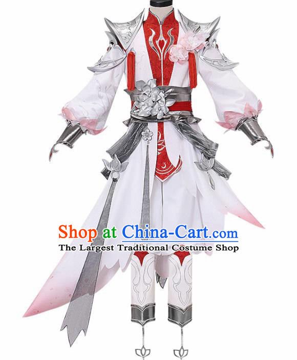 Chinese Traditional Cosplay Nobility Childe Costume Ancient Swordsman Knight Hanfu Clothing for Men