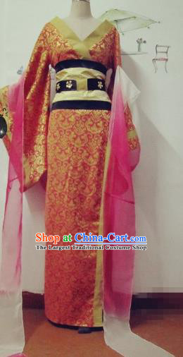 Chinese Traditional Cosplay Apsaras Costume Ancient Tang Dynasty Imperial Consort Hanfu Dress for Women