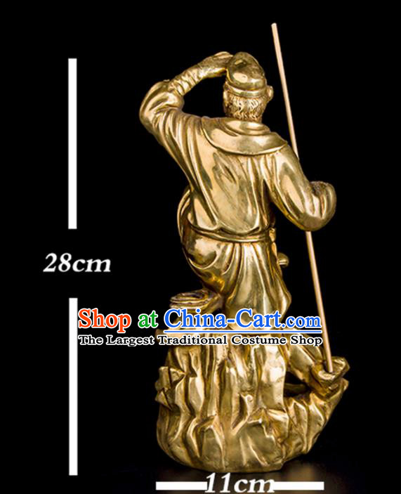 Chinese Traditional Feng Shui Items Bagua Decoration Sun Wukong Bronze Statue