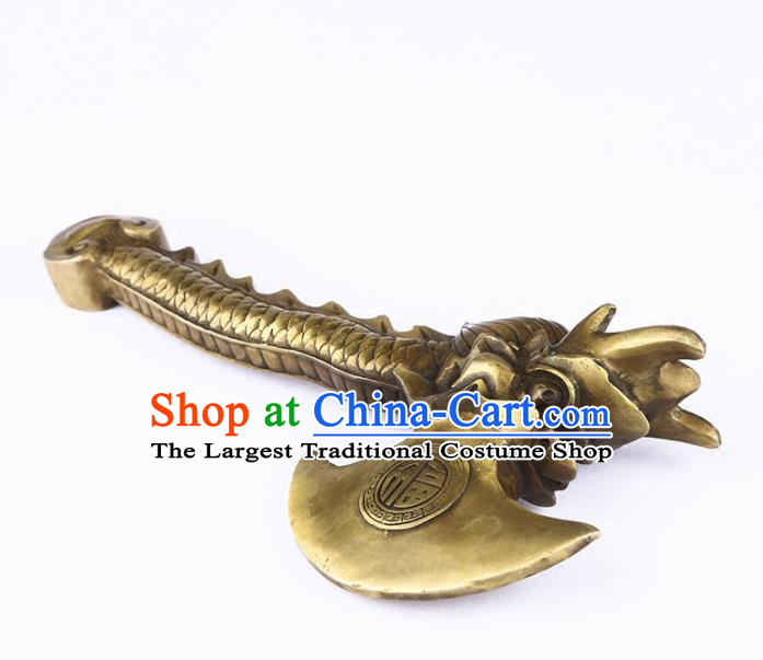 Chinese Traditional Feng Shui Items Buddhism Brass Axe Decoration