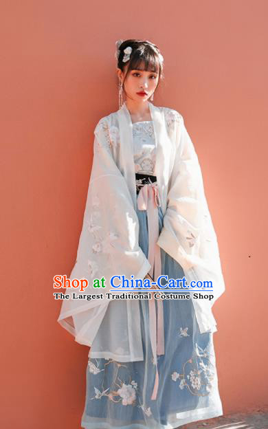 Chinese Traditional Hanfu Dress Ancient Tang Dynasty Imperial Consort Embroidered Costume for Women