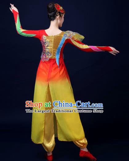Traditional Chinese Folk Dance Drum Dance Clothing Yangko Dance Fan Dance Costume for Women
