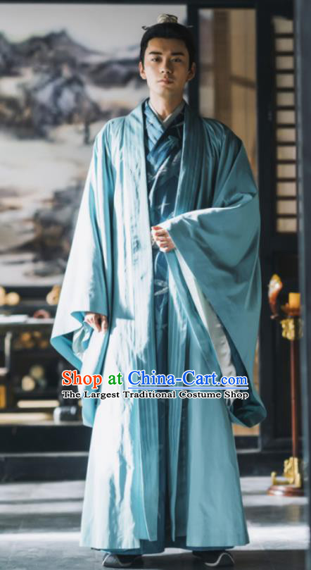 Chinese Ancient Drama Tang Dynasty Nobility Childe Prince Embroidered Replica Costume for Men