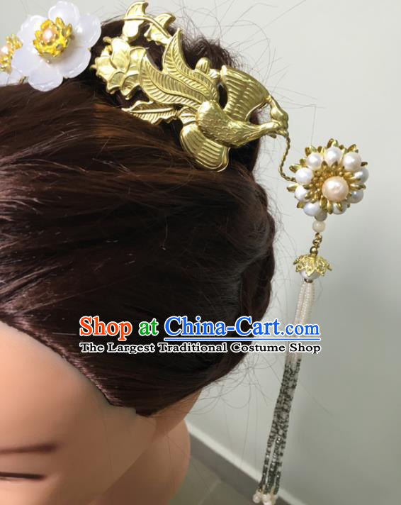 Traditional Chinese Hanfu Palace Phoenix Hair Clip Hair Accessories Ancient Imperial Consort Hairpins for Women