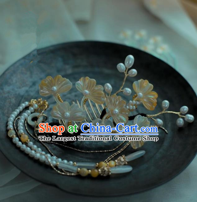 Traditional Chinese Hanfu Ginkgo Leaf Hair Clip Hair Accessories Ancient Princess Hairpins for Women