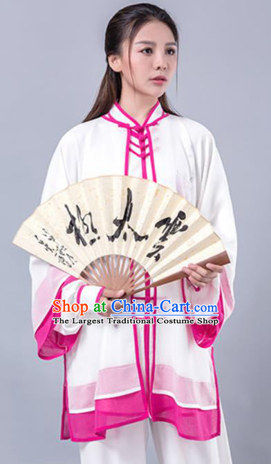 Asian Chinese Martial Arts Traditional Kung Fu Costume Tai Ji Training Group Competition Uniform for Women