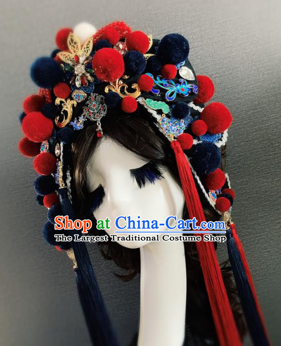 Chinese Handmade Queen Luxury Phoenix Coronet Hair Accessories Halloween Modern Fancywork Headwear for Women