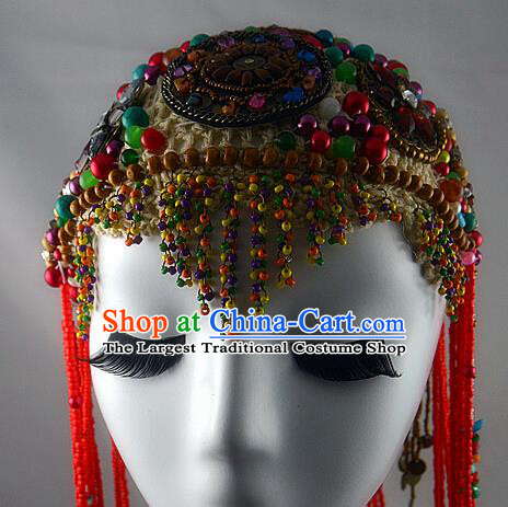 Chinese Ancient Ethnic Princess Hat Traditional Palace Hanfu Hair Accessories for Women