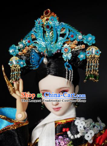 Chinese Ancient Imperial Consort Phoenix Headwear Traditional Qing Dynasty Palace Manchu Hair Accessories for Women