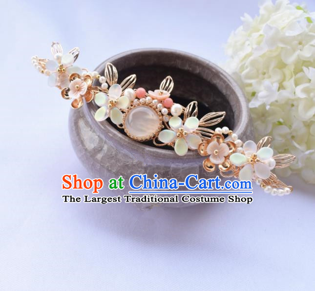 Chinese Ancient Princess Tassel Hair Claws Hairpins Traditional Hanfu Hair Accessories Complete Set for Women