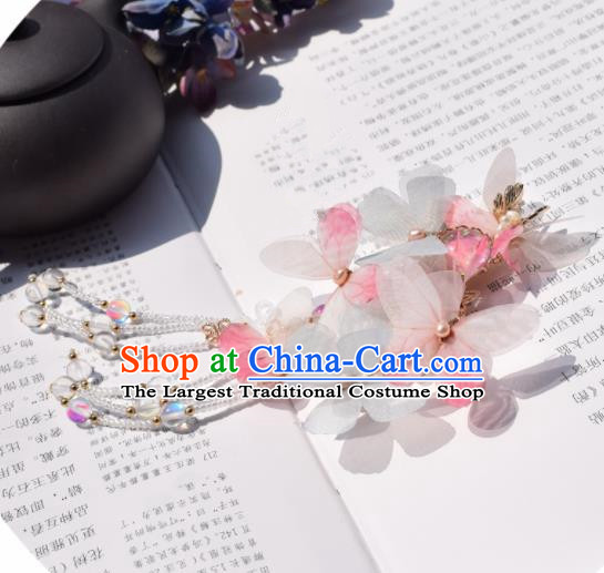 Chinese Ancient Princess Palace Green Butterfly Hair Claw Hairpins Traditional Handmade Hanfu Hair Accessories for Women