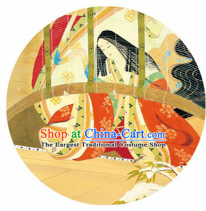Handmade Japanese Geisha Yellow Oiled Paper Umbrellas Chinese Traditional Ancient Princess Umbrella