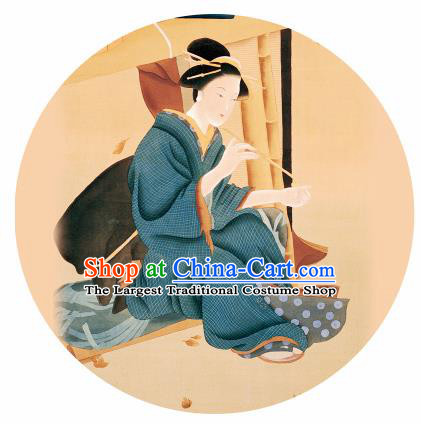 Handmade Japanese Geisha Courtesan Yellow Oiled Paper Umbrellas Chinese Traditional Ancient Princess Umbrella