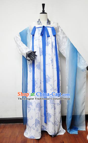 Traditional Chinese Cosplay Tang Dynasty Princess Hanfu Dress Ancient Swordswoman Embroidered Costume for Women