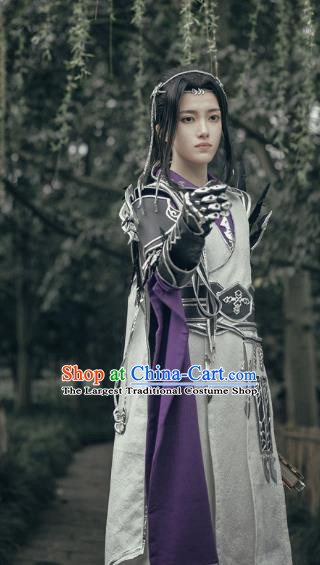 Traditional Chinese Cosplay Nobility Childe Hanfu Clothing Ancient Swordsman Royal Highness Embroidered Costume for Men