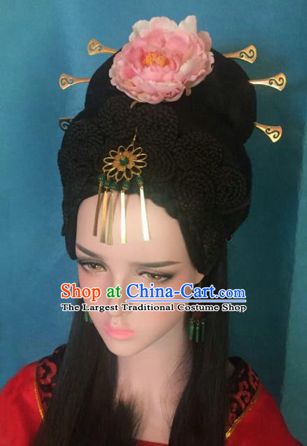 Traditional Chinese Tang Dynasty Imperial Concubine Phoenix Coronet Hairpins Handmade Ancient Palace Hair Accessories for Women