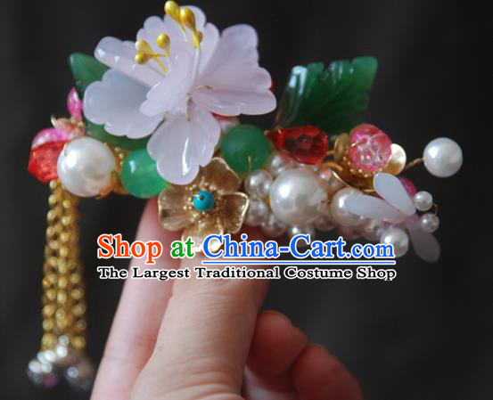 Handmade Chinese Ancient Princess Lotus Dragonfly Hair Claw Hairpins Headwear Hair Accessories for Women