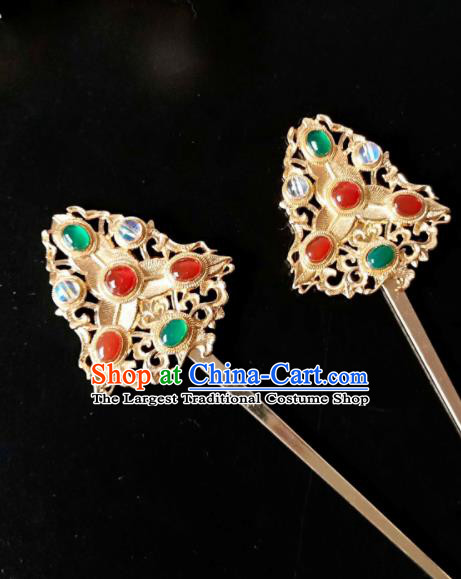 Chinese Handmade Hanfu Palace Hairpins Traditional Ancient Princess Hair Accessories for Women