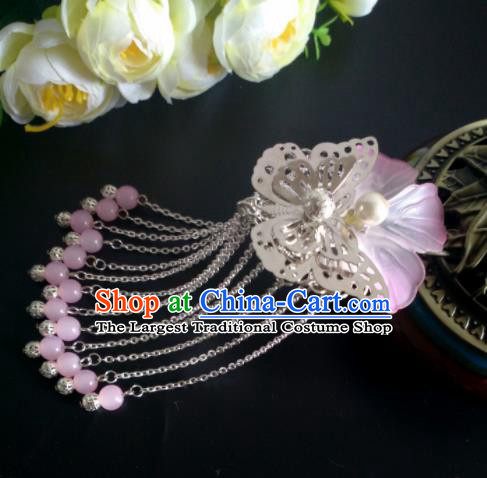 Chinese Handmade Hanfu Palace Hairpins Tassel Hair Claw Traditional Ancient Princess Hair Accessories for Women