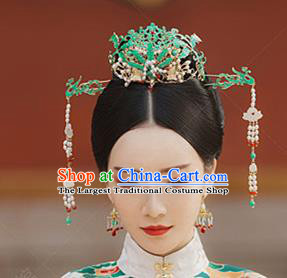 Chinese Handmade Hanfu Palace Phoenix Coronet Hairpins Traditional Ancient Princess Hair Accessories for Women